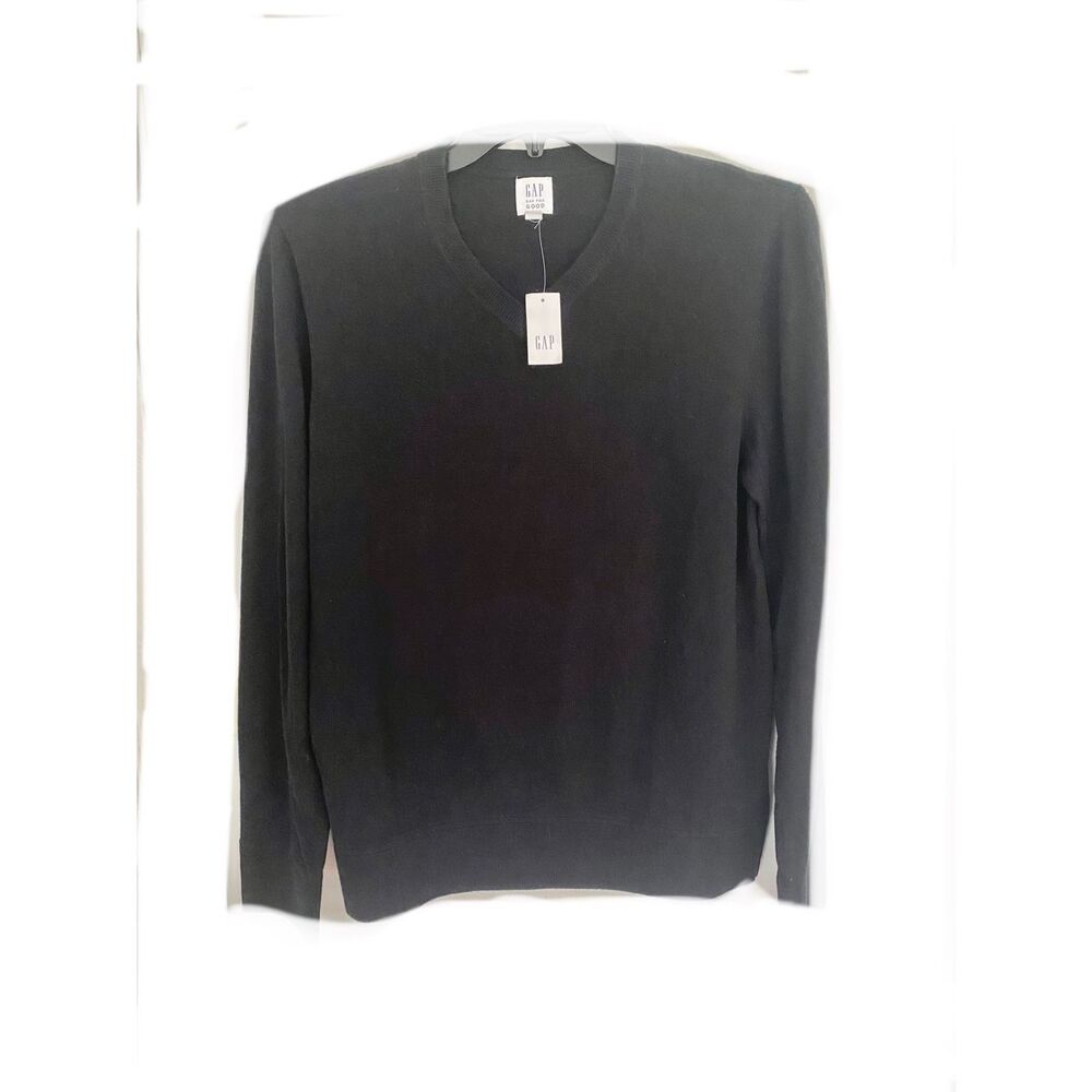 Gap Men 100% Cotton Knit Pullover V Neck Size M